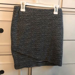 Black and White Tweed Skirt